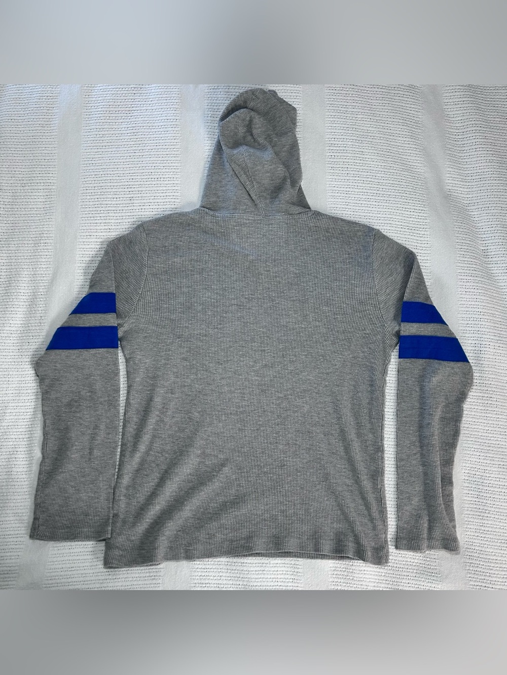 True Religon Waffle Knit Hooded thermal longsleeve Shirt Boys L - Picture 8 of 8
